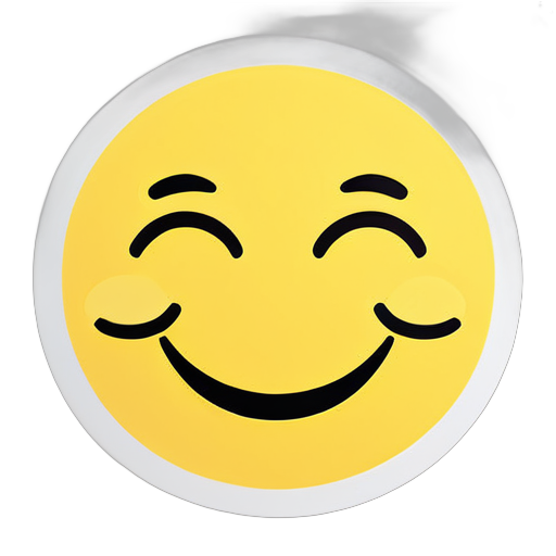 Yellow smiling face sticker