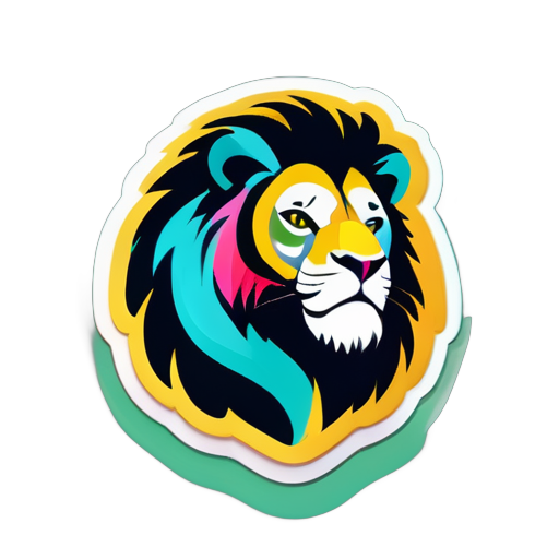 Lion sticker