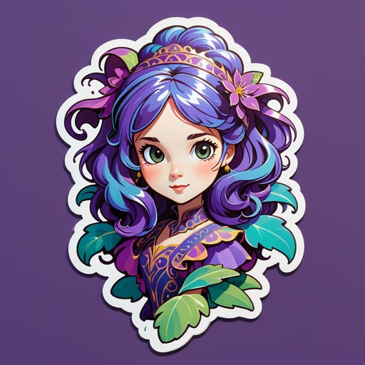 Majestic Myrtle Mystery sticker