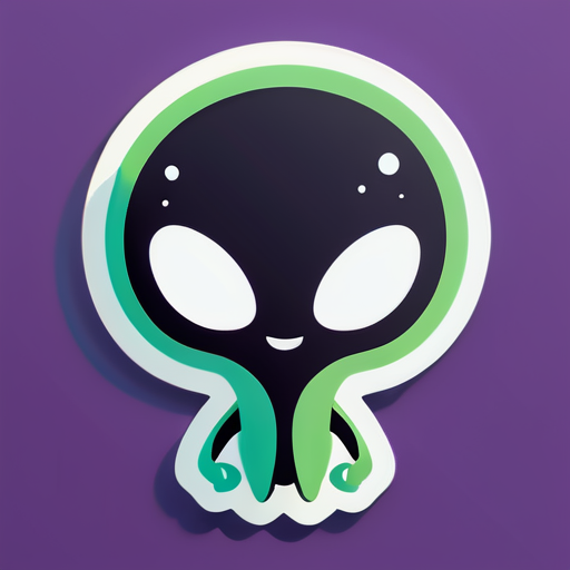 Alienígena simples sticker