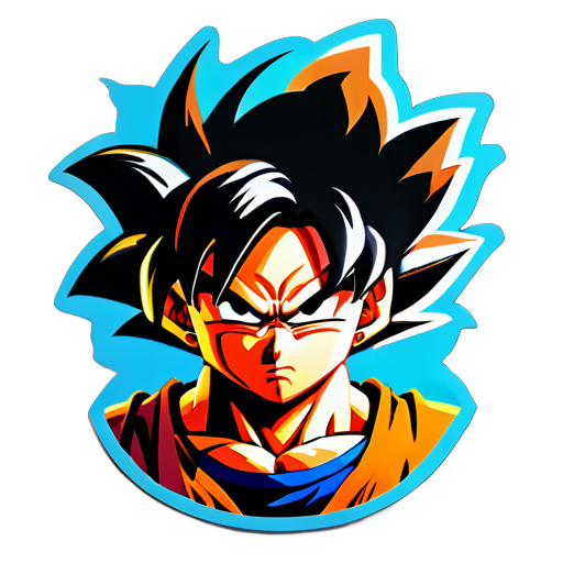 Goku furious sticker