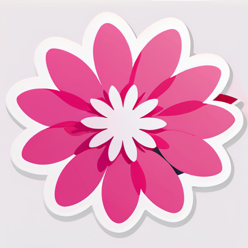 Pink petals sticker