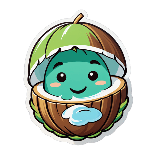 Thoughtful Coconut sticker