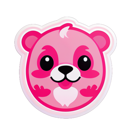 loopy Pink Little Beaver sticker