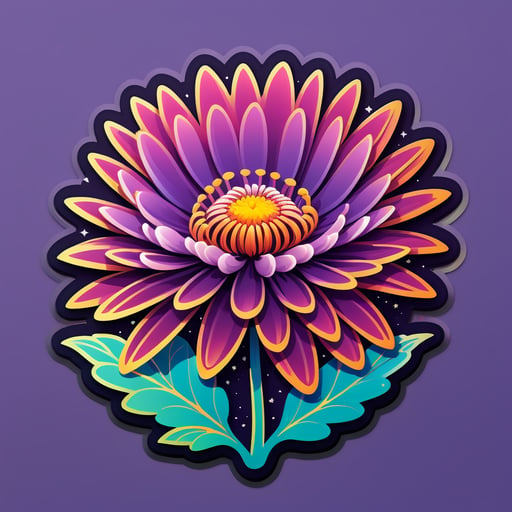 Kosmisches Chrysanthemenkosmos sticker