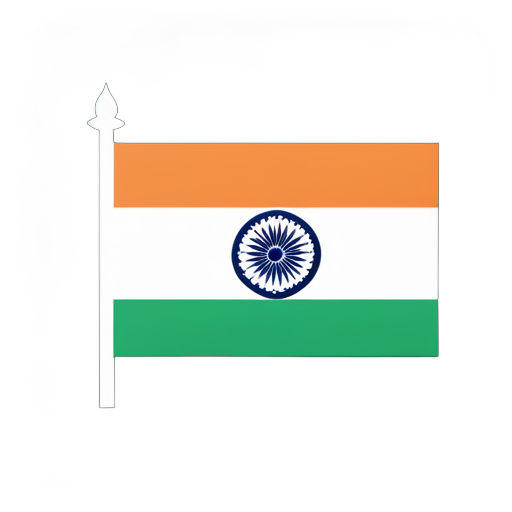 India national flug sticker