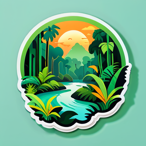 AMAZON rainforest sticker