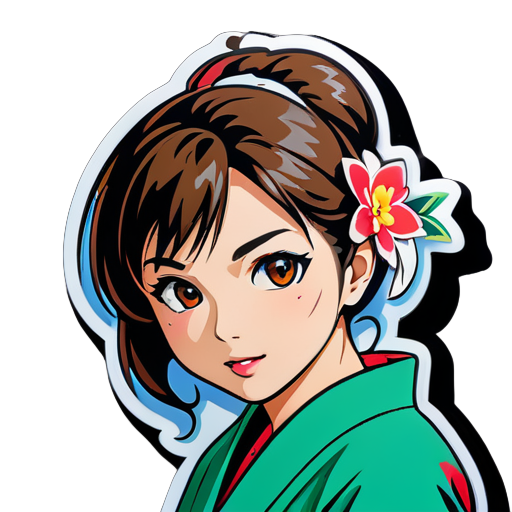 Japanese AV actress sticker