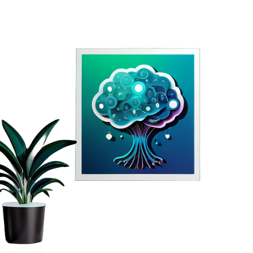 poster of deep learning for room  decoration sticker