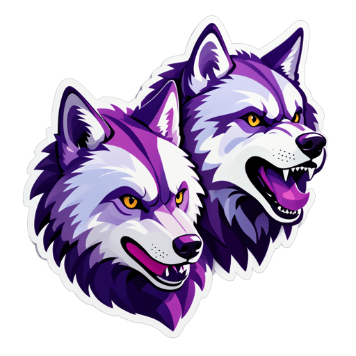 Robust Lilac Wolves sticker