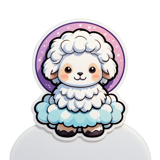 Guérisseur de moutons doux sticker