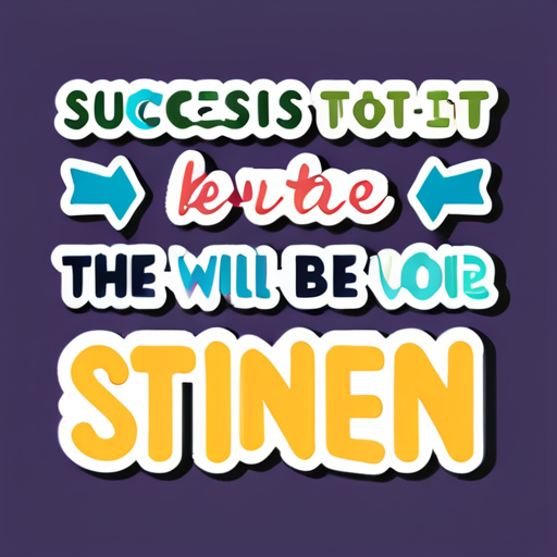 El éxito no es la clave de la felicidad. La felicidad es la clave del éxito. Si amas lo que estás haciendo, tendrás éxito.” - Albert Schweitzer sticker