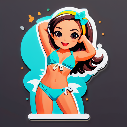 bikini sticker