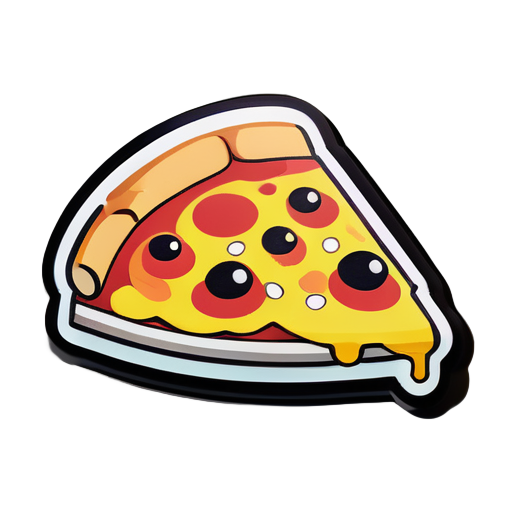 cute pizza sticker