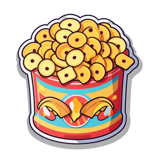 cute Snacks Chips sticker