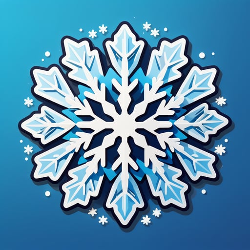 Twinkling Snowflake sticker