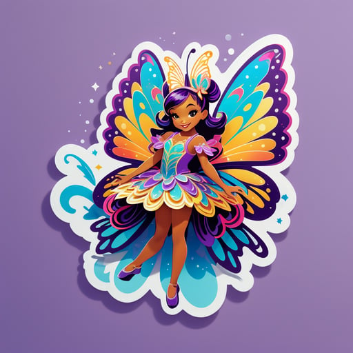 Intérprete de Mariposa Radiante sticker