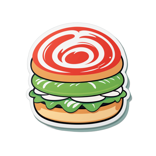 신선한 덴마크식 sticker