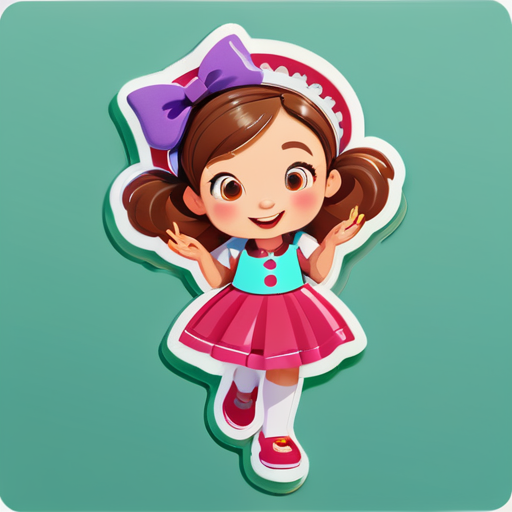 Julia 7 anos sticker