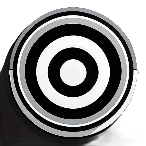 Saturn on Nintendo style，symbols of round and square shapes, only, black and white color sticker