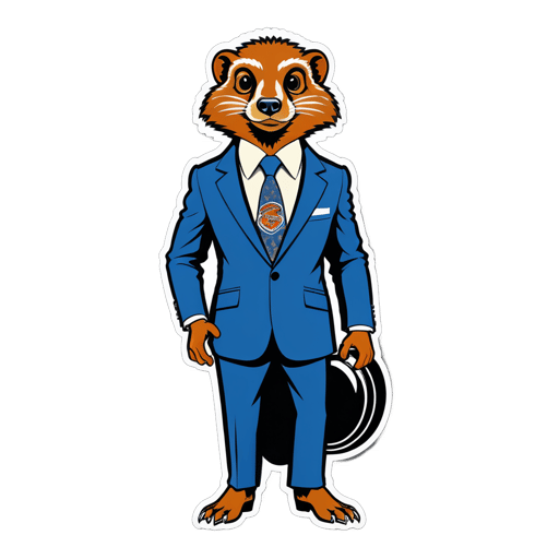 Motown Mongoose with Suit sticker