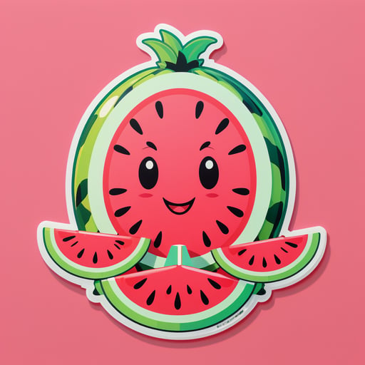 Frohe Wassermelone sticker