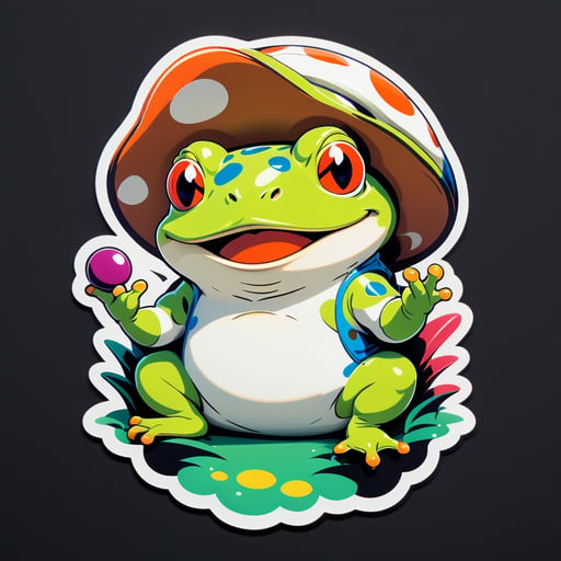 Lively Toad Meme sticker