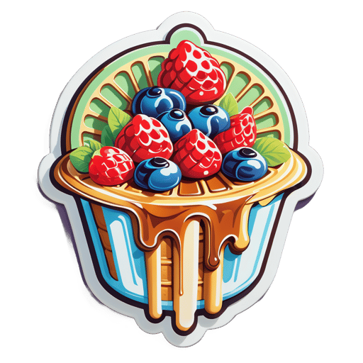 Waffle fresco sticker