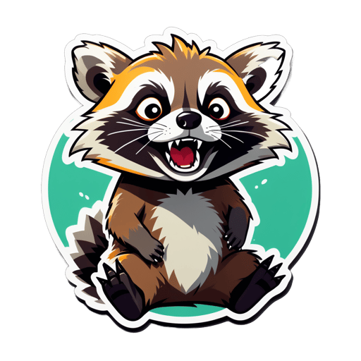 Agitated Raccoon Meme sticker