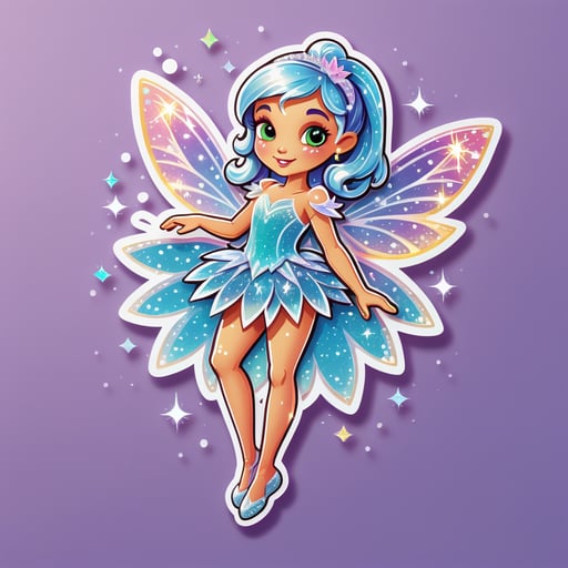 Glitzernde Diamantenfee sticker