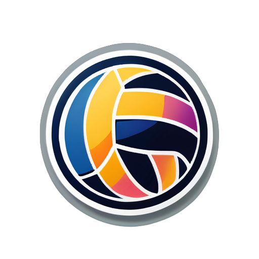 logotipos de voleibol sticker