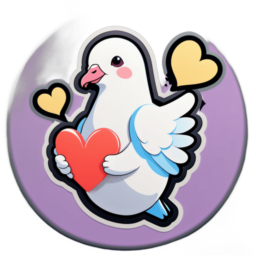 Heartbroken Dove Meme sticker