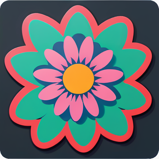 Flower sticker