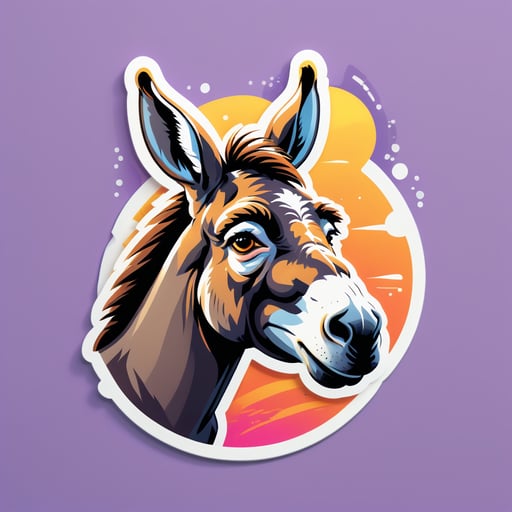 Pensive Donkey Meme sticker