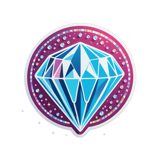 Glitzernder Diamant sticker