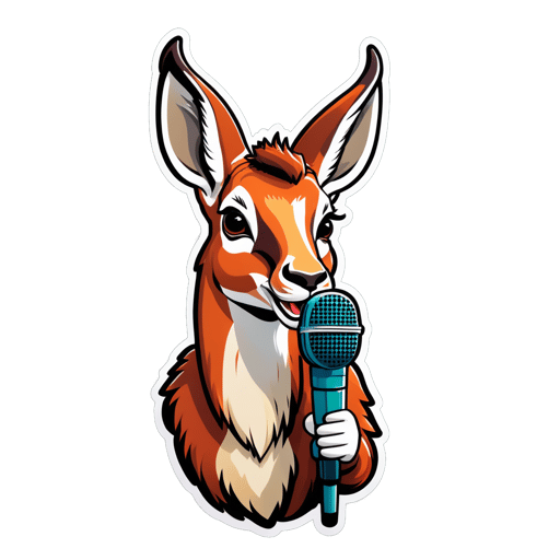 Acapella Antelope avec Micro sticker