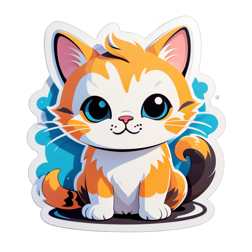 gato lindo sticker