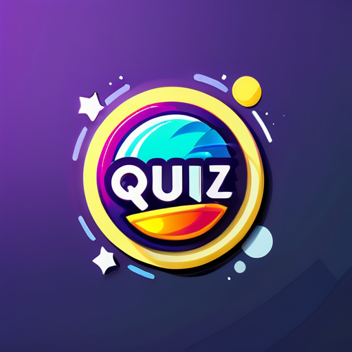 Quizz game logo sticker