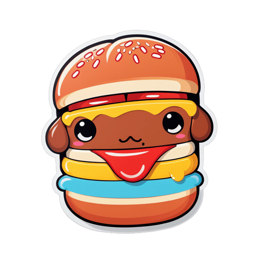 niedlicher Hot Dog sticker