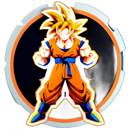 ssj goku sticker