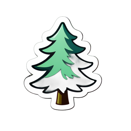 pine tree air freshener sticker