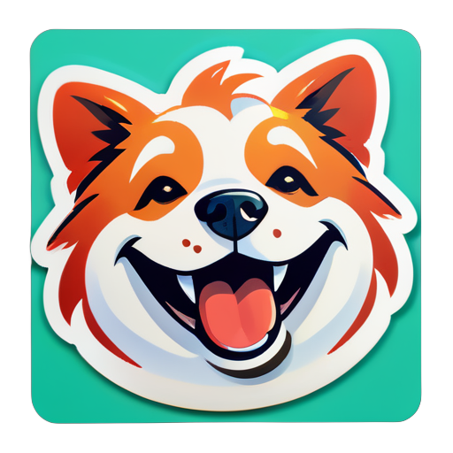 Happy Dog sticker