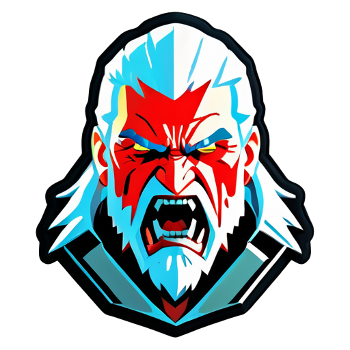 witcher 3 geralt angry sticker