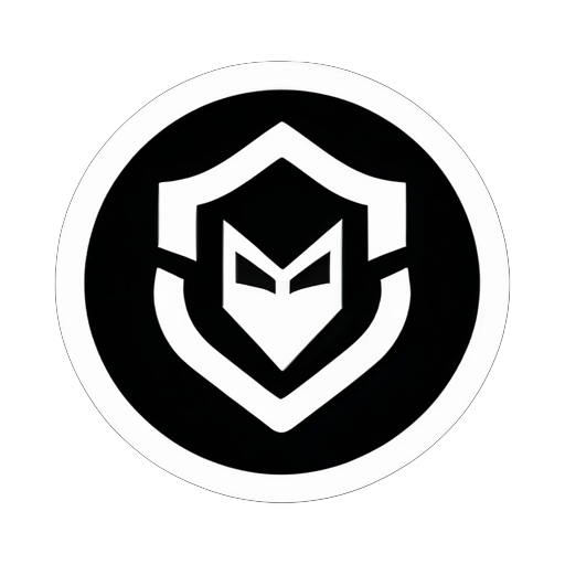 Create a company logo its and private limited company named HackNox make a logo only using black and white colour make it deeply look like cyber security  sticker