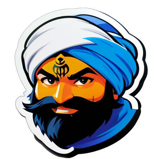 Sikh Turban Ninja sticker