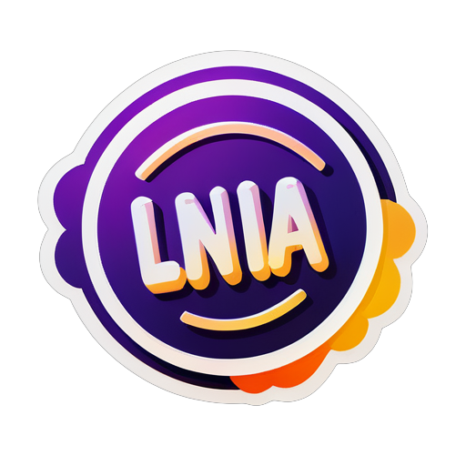 Faites-moi un logo de site web avec le mot 'Lina' sticker