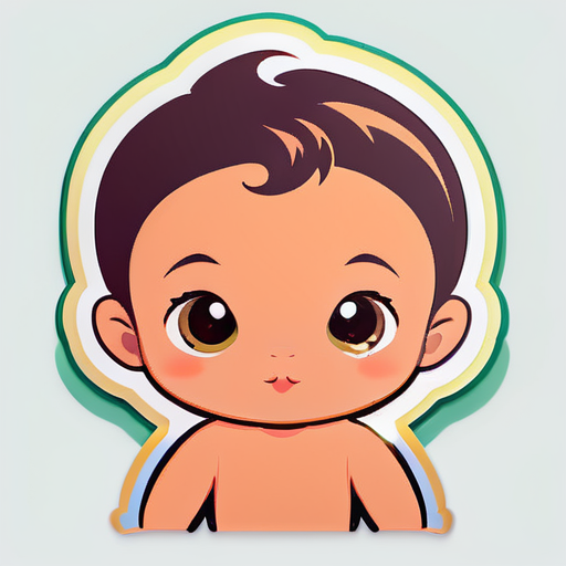 Bebê adorável sticker