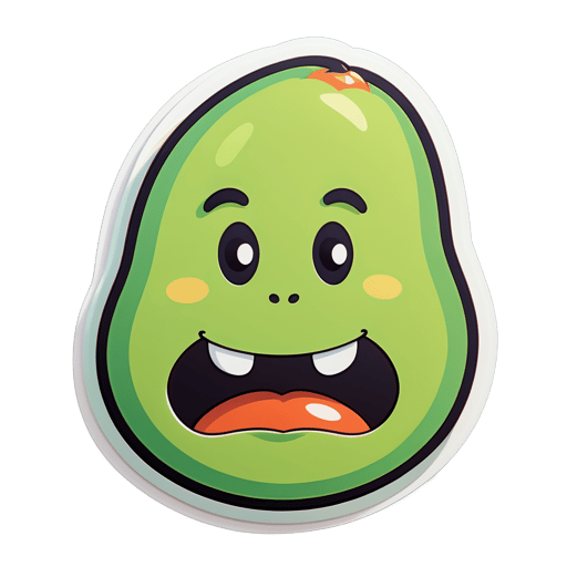 Avocat Cartoon Original sticker