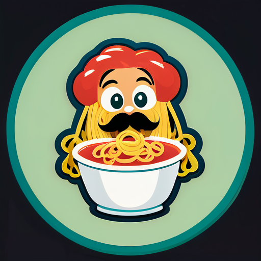 Spagetti-Esser sticker