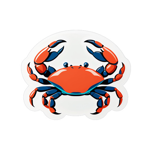 Délicieux Crabe sticker